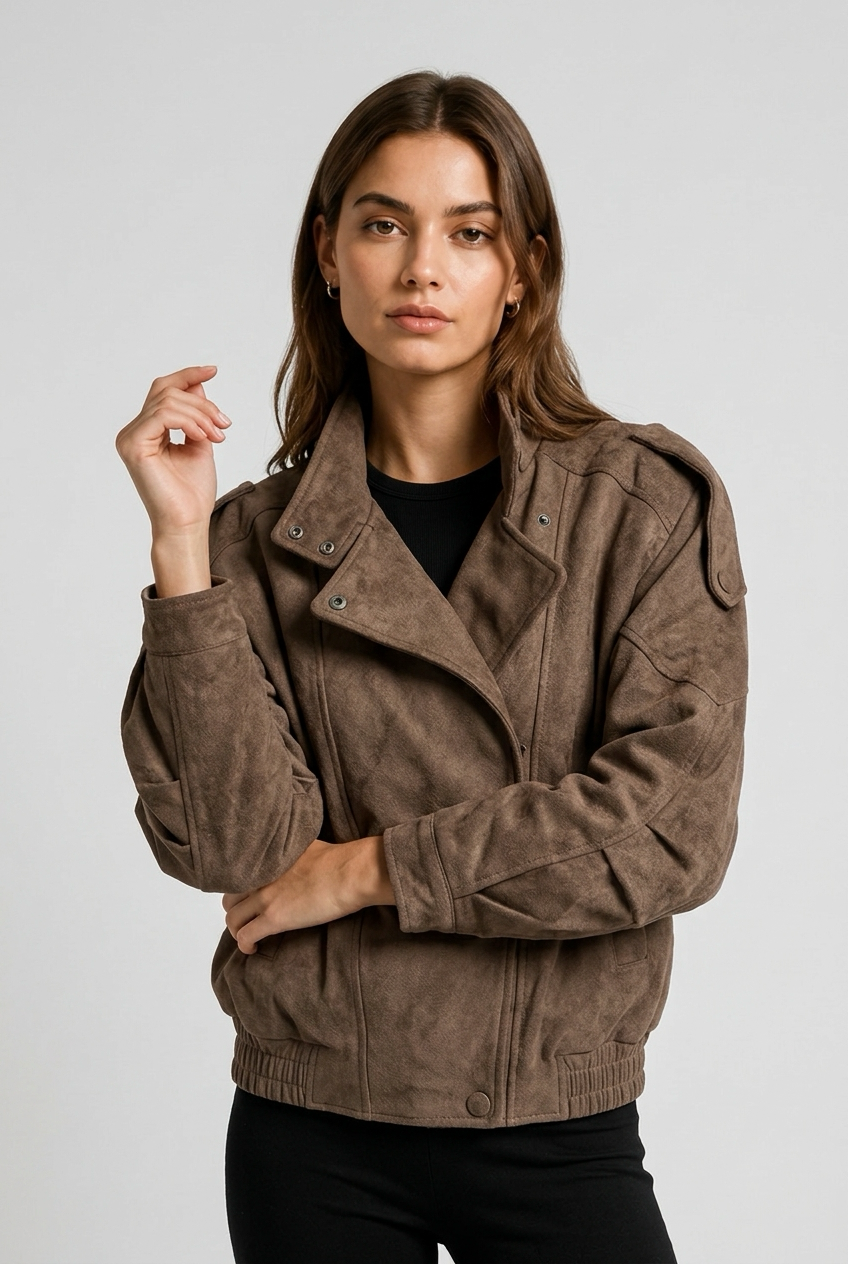 Chaqueta ante cruzada