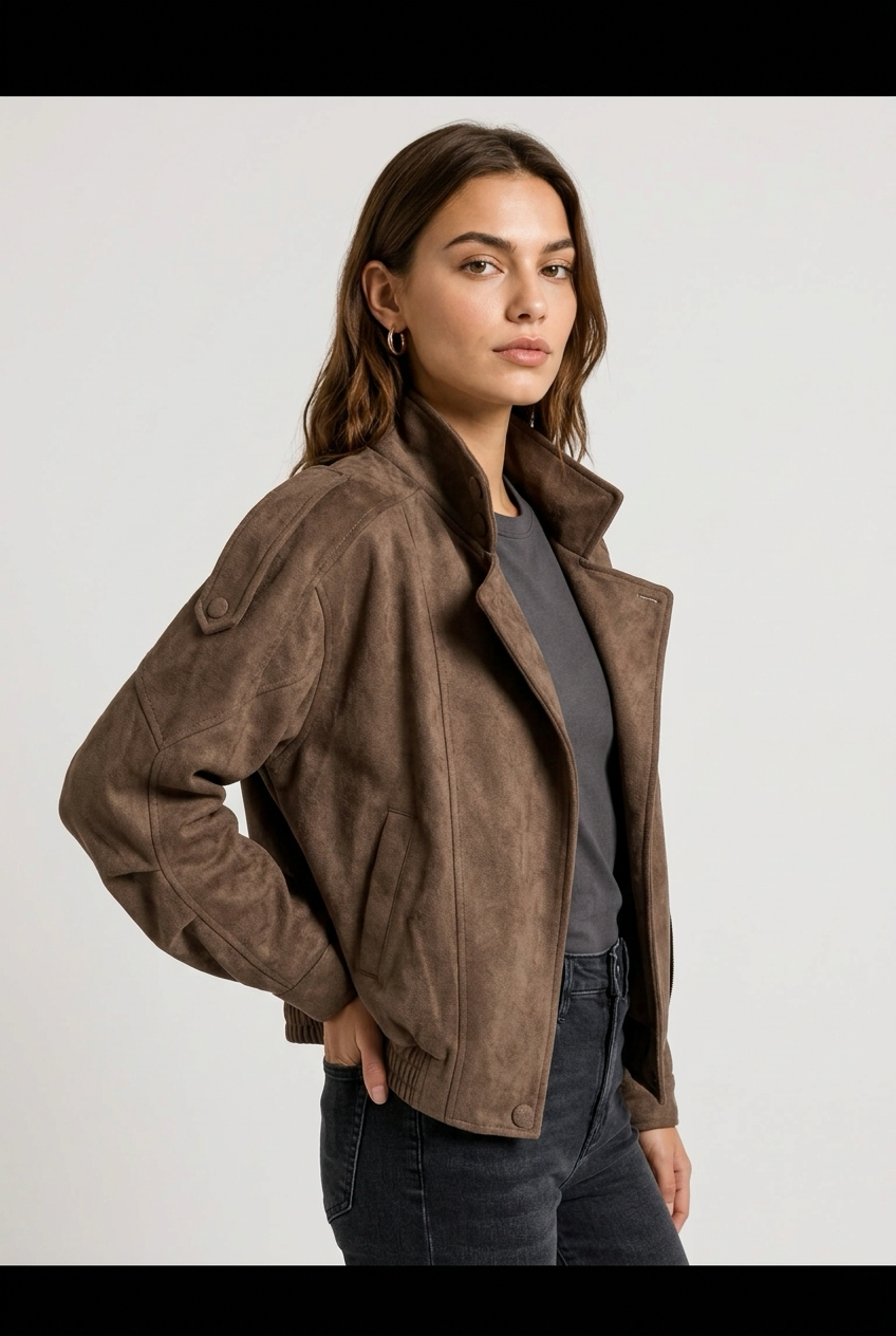 Chaqueta ante cruzada
