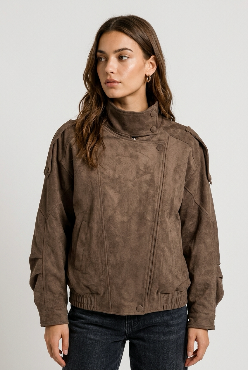 Chaqueta ante cruzada
