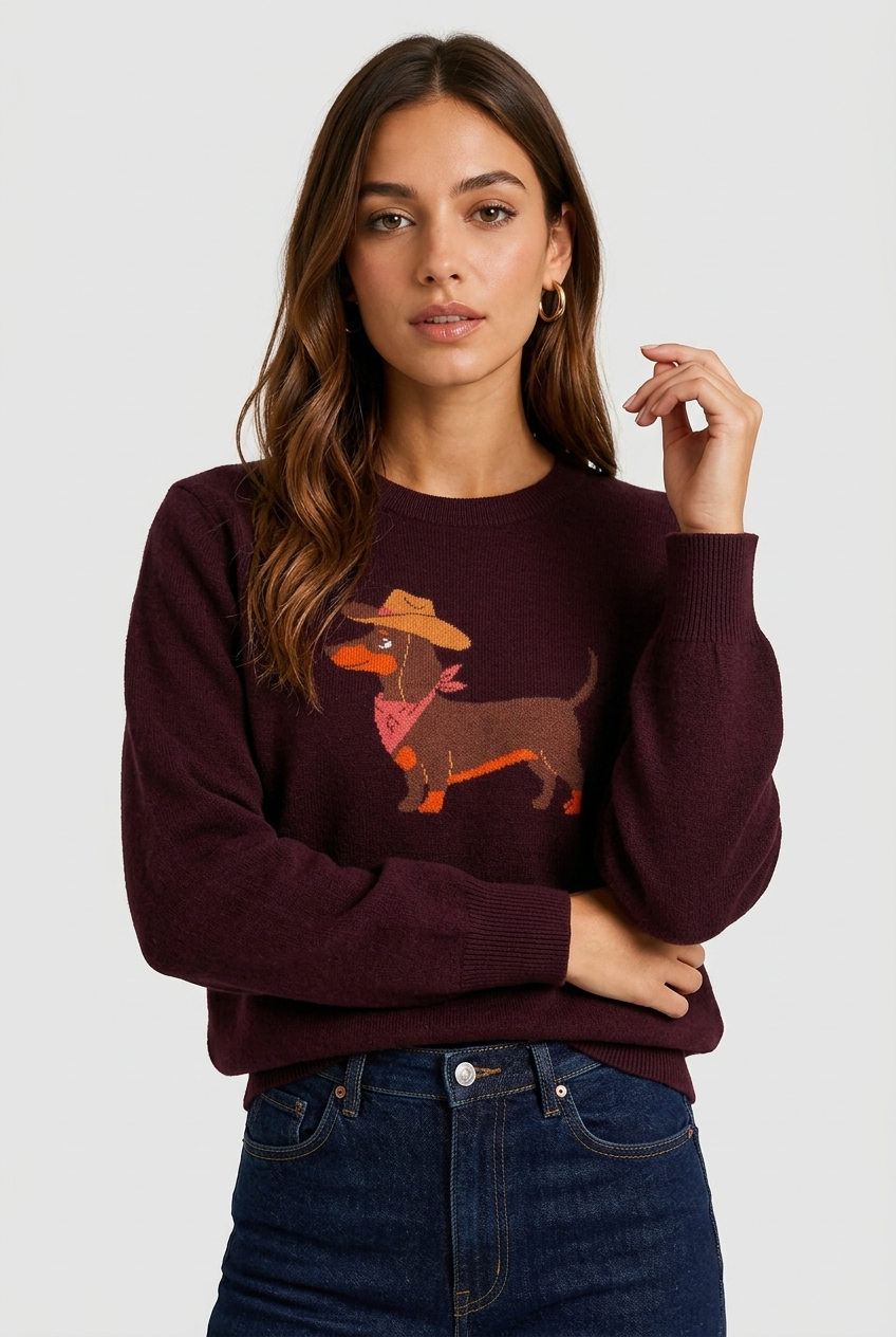 Jersey perro granate