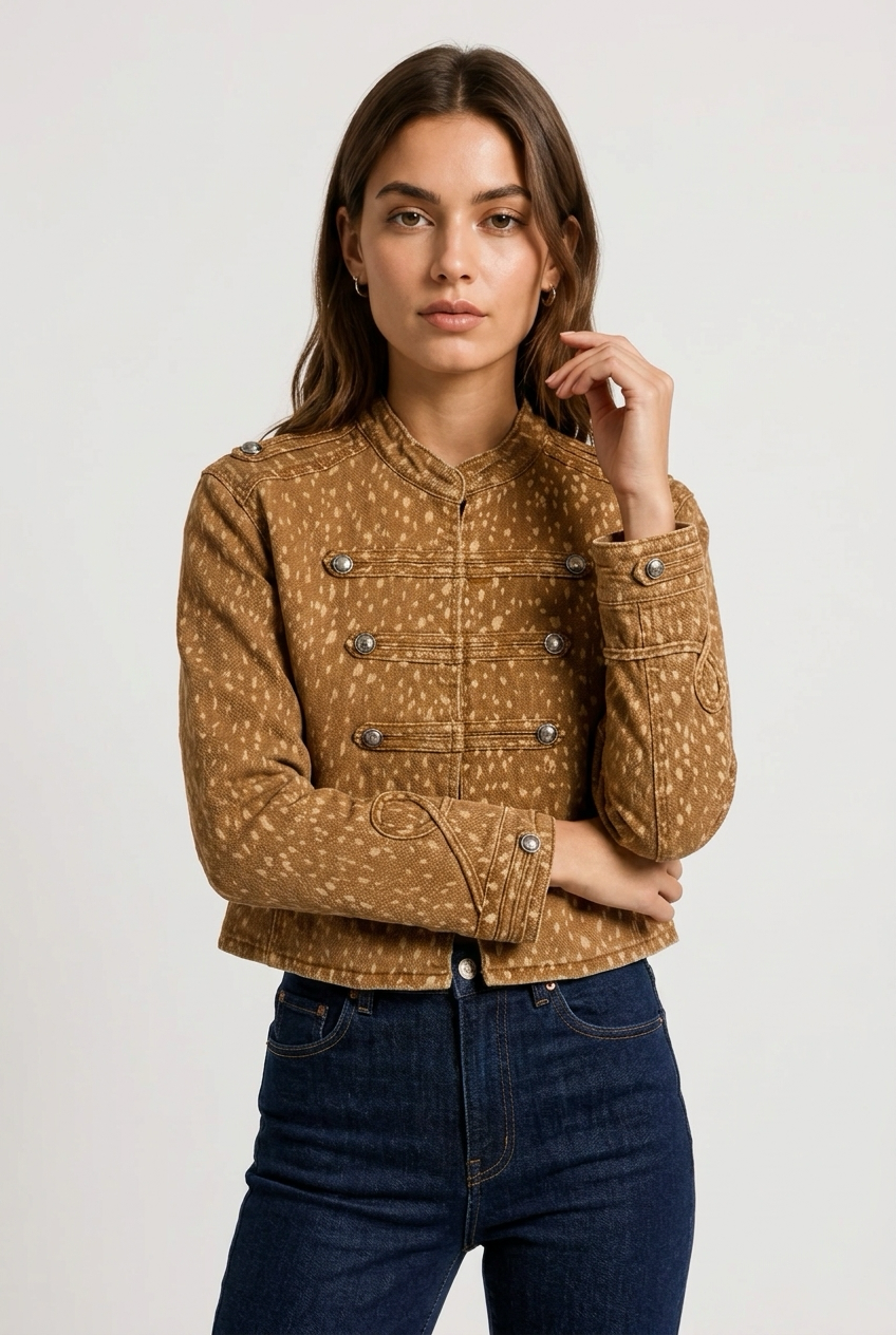 CAZADORA NAPOLEON ANIMAL PRINT