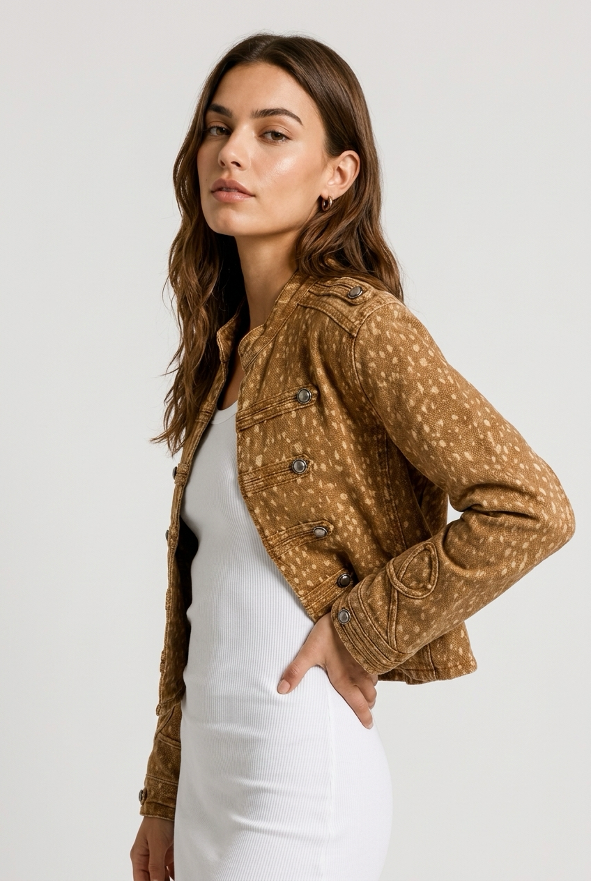 CAZADORA NAPOLEON ANIMAL PRINT