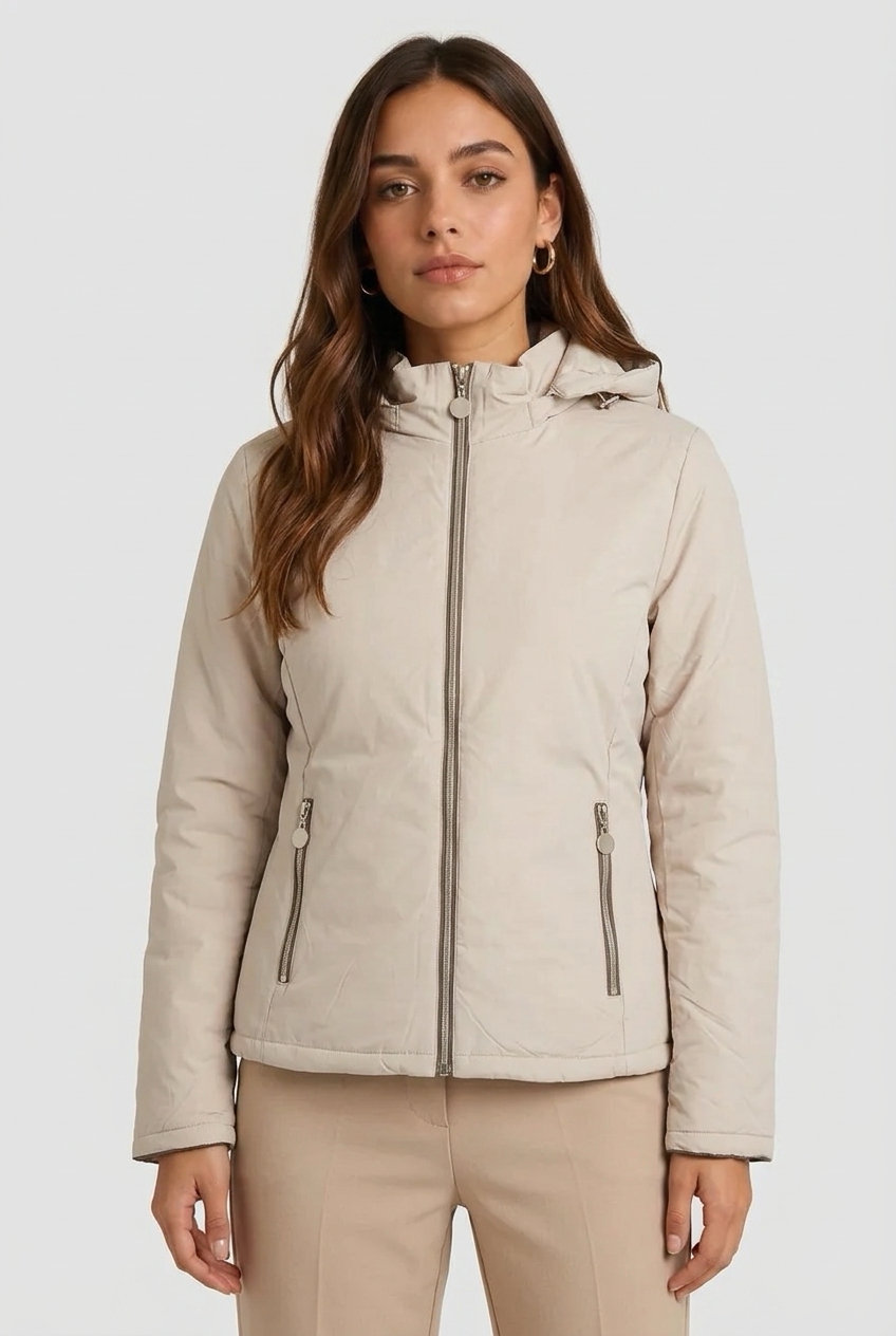 ACOLCHADO REVERSIBLE BEIGE