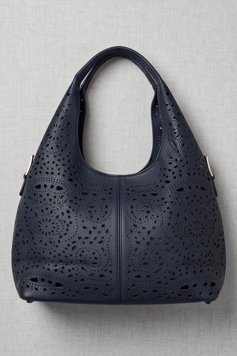 Bolso troquelado azul