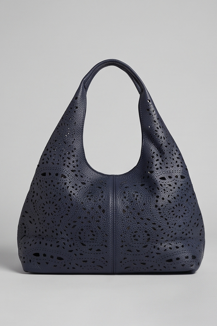 Bolso troquelado azul