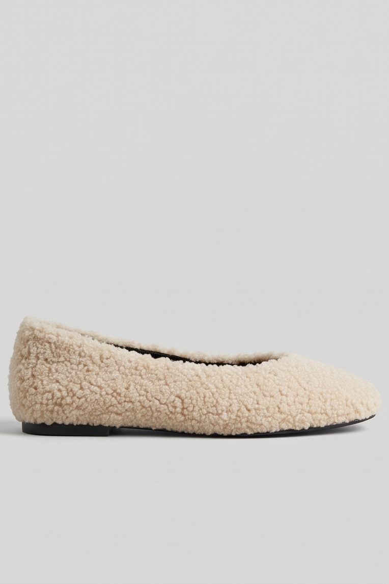 Bailarinas borrego beige