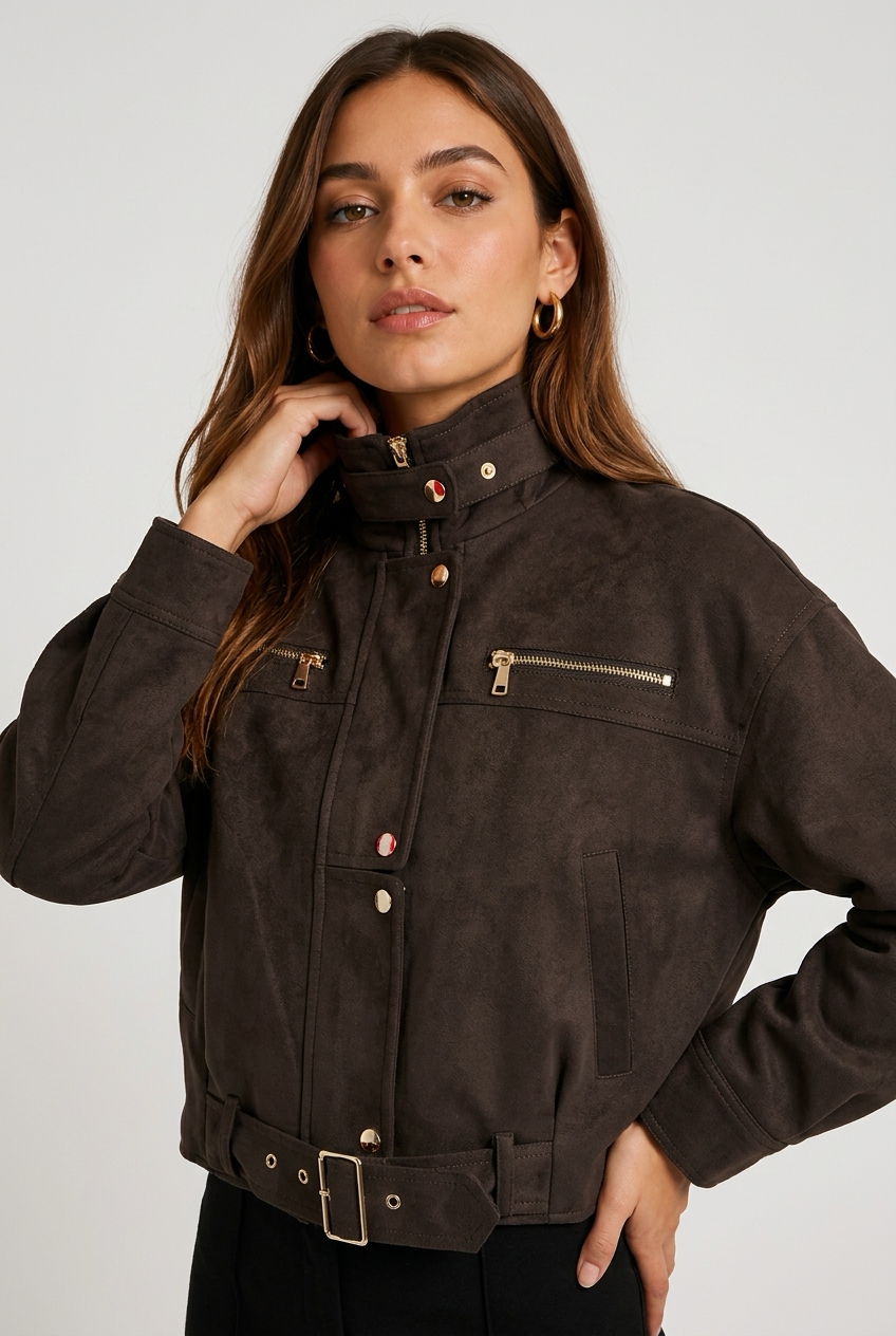 CHAQUETA POLIPIEL DENIM