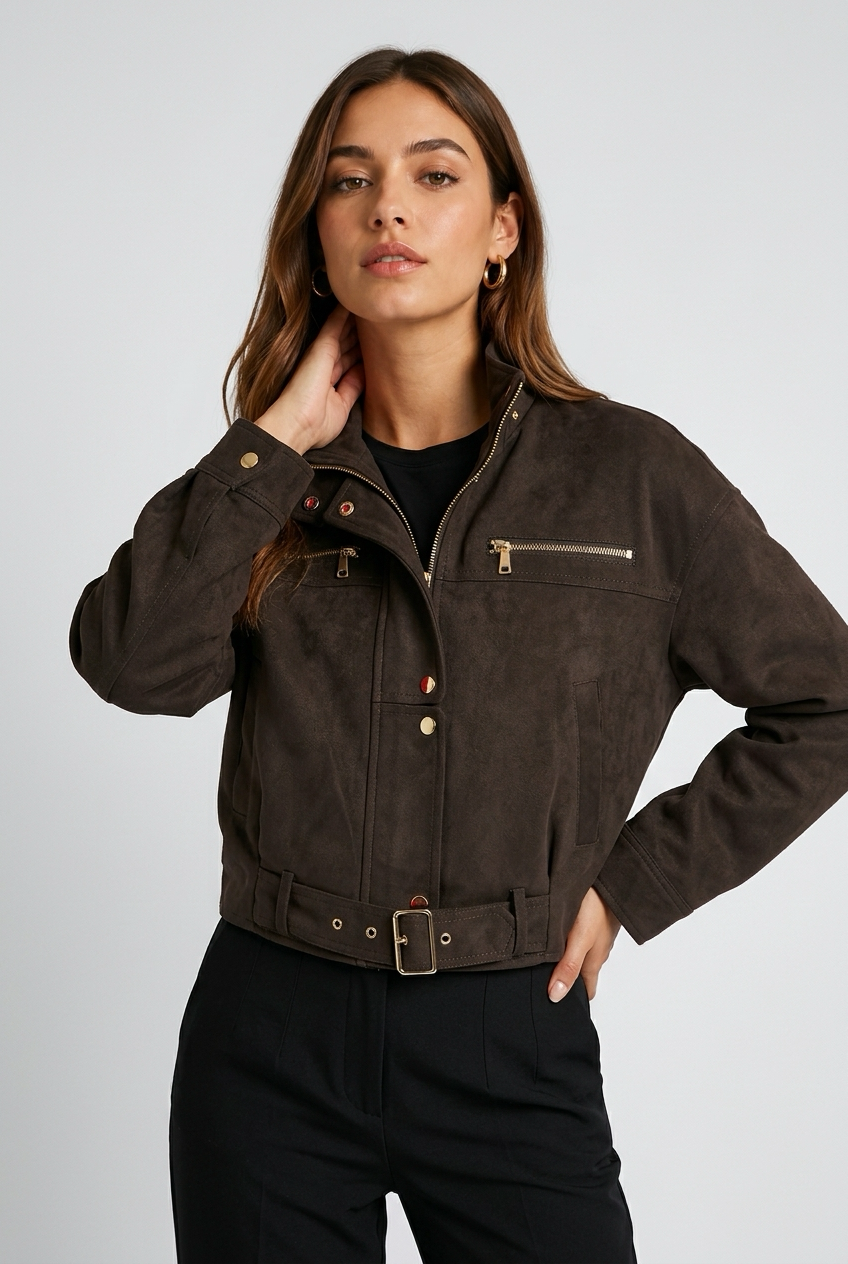 CHAQUETA POLIPIEL DENIM