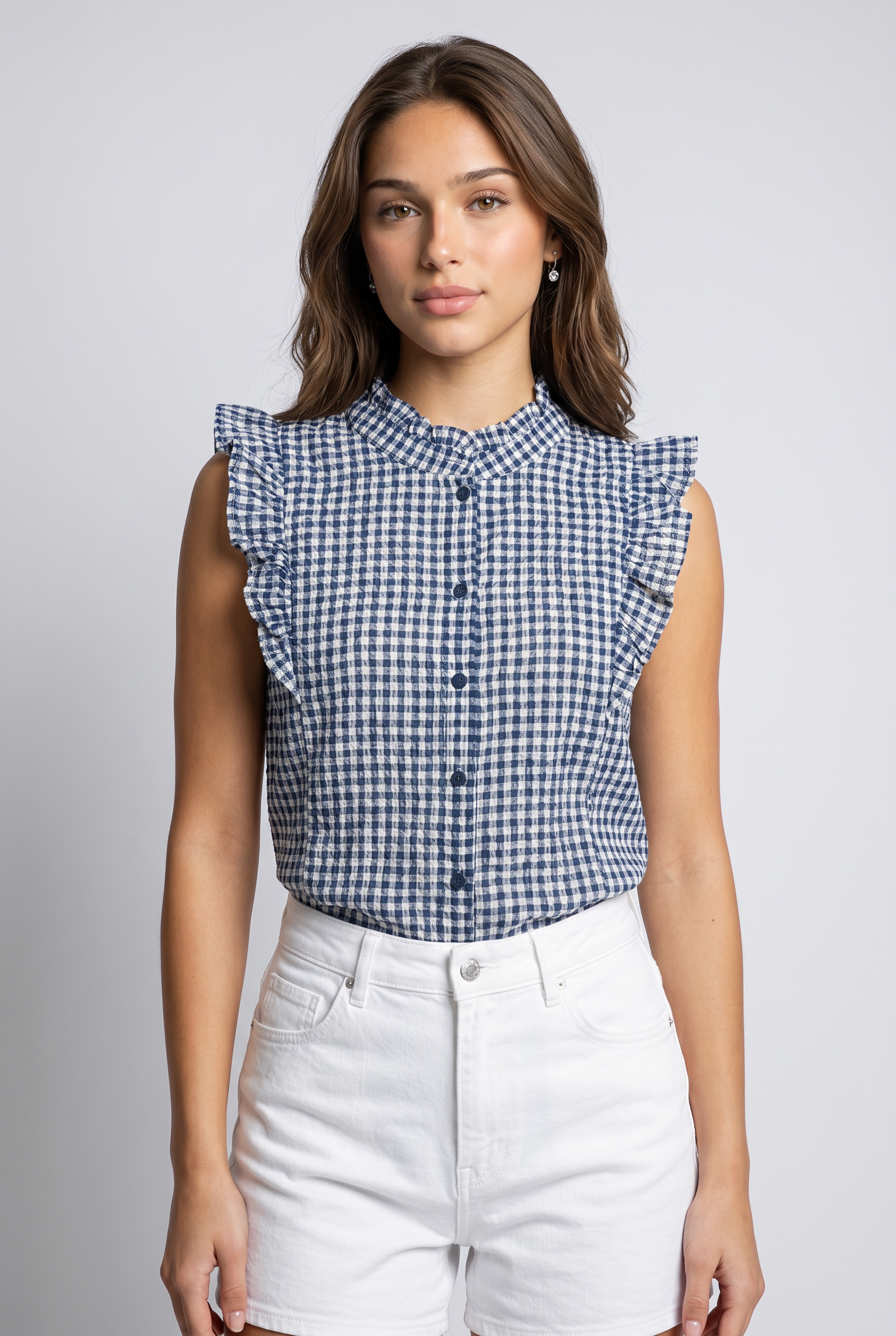 camisa cuadros azul