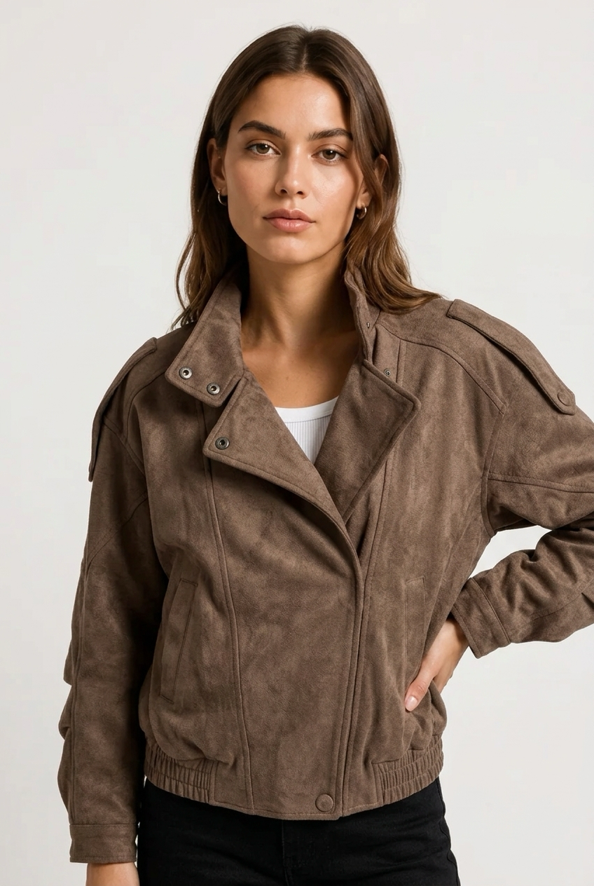 Chaqueta ante cruzada