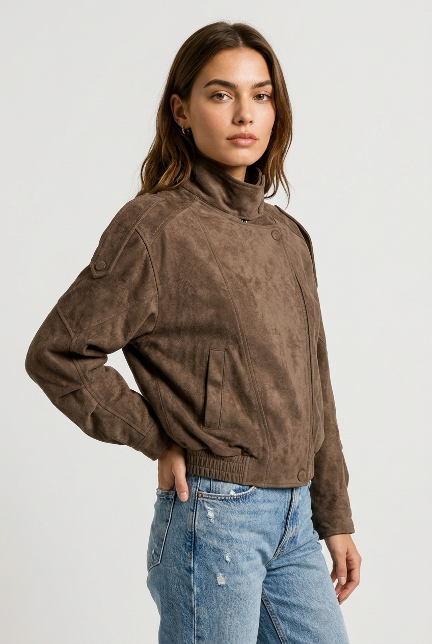 Chaqueta ante cruzada