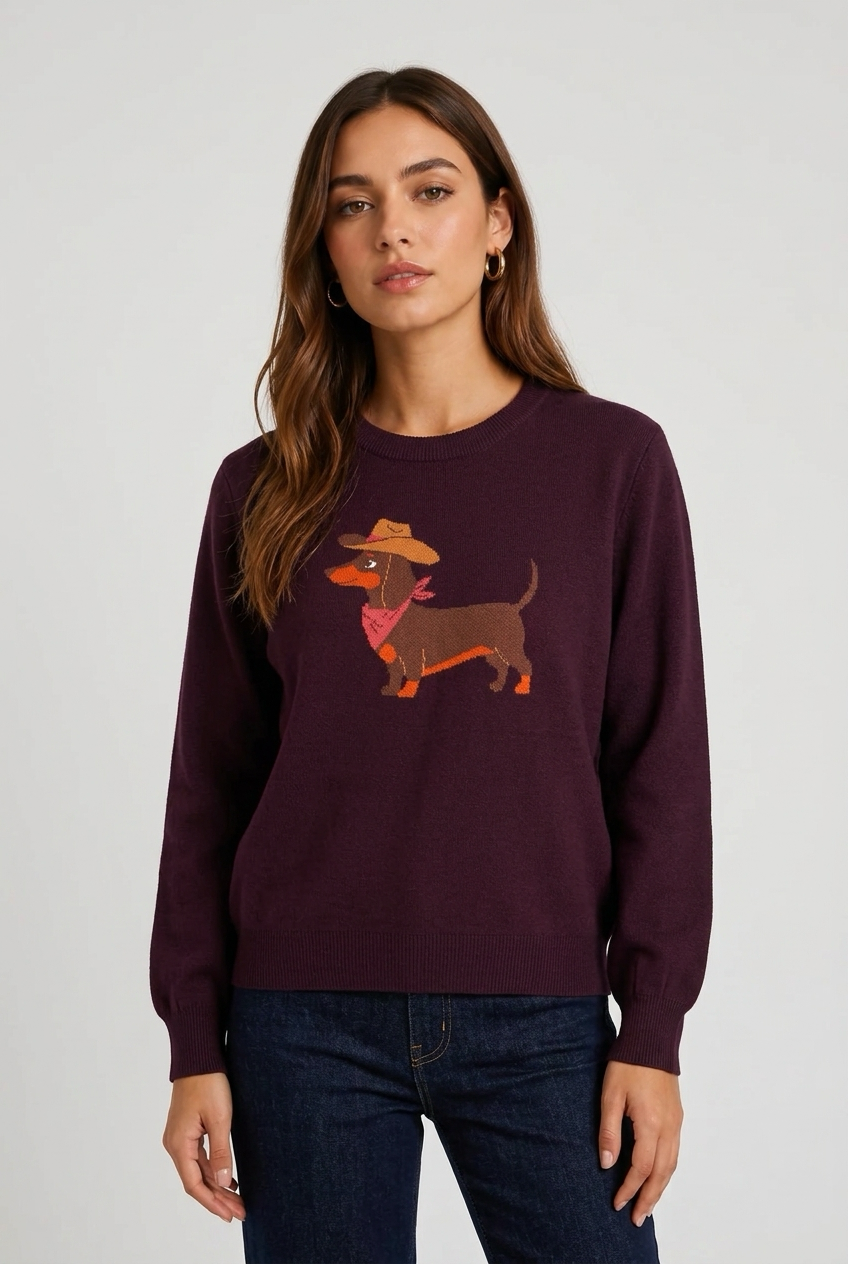 Jersey perro granate