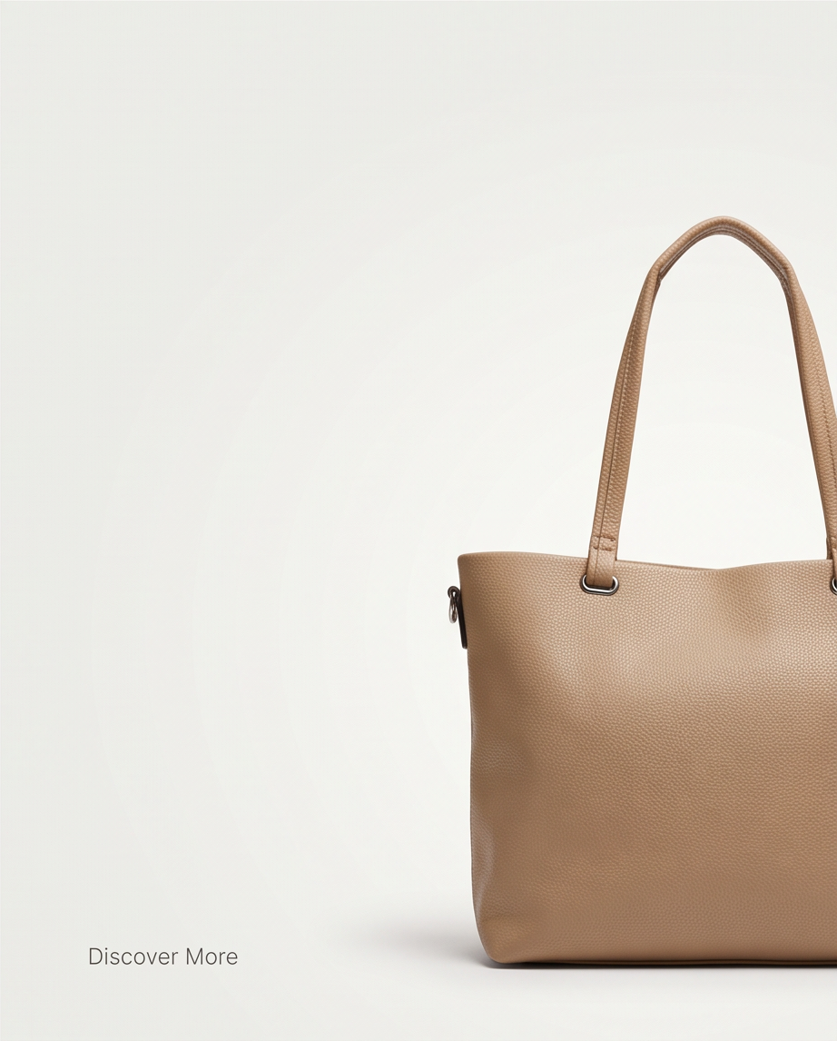 Bolso shipping bag beige