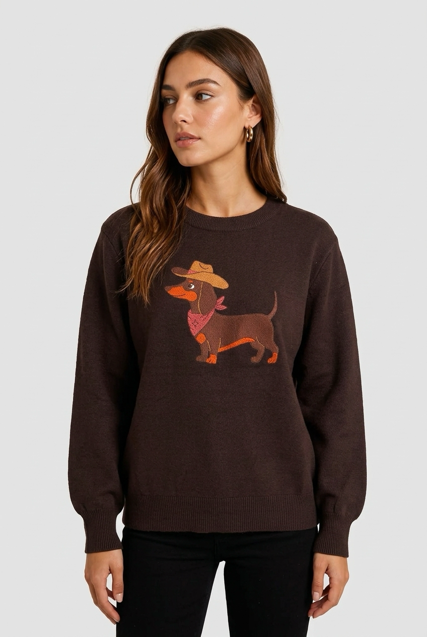 Jersey perro marrón