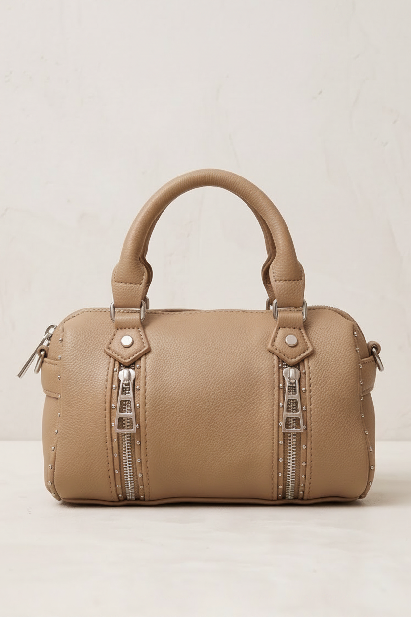 BOLSO CREMALLERAS BEIGE