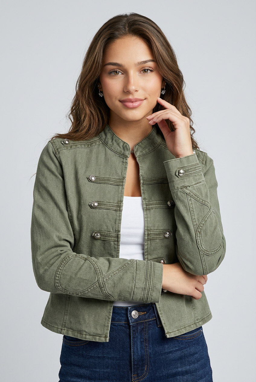 CHAQUETA MILITAR VERDE