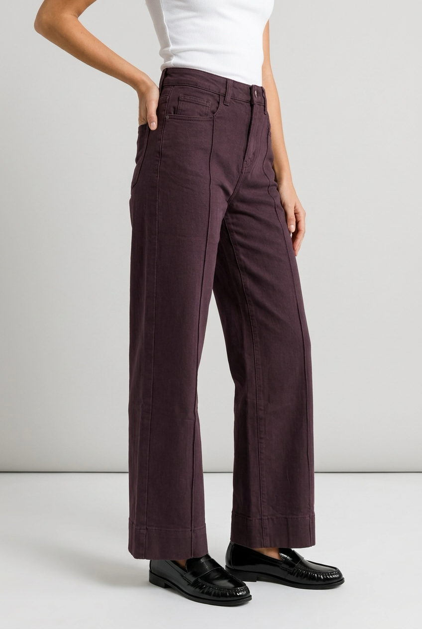 JEANS CORTE DENIM GRANATE
