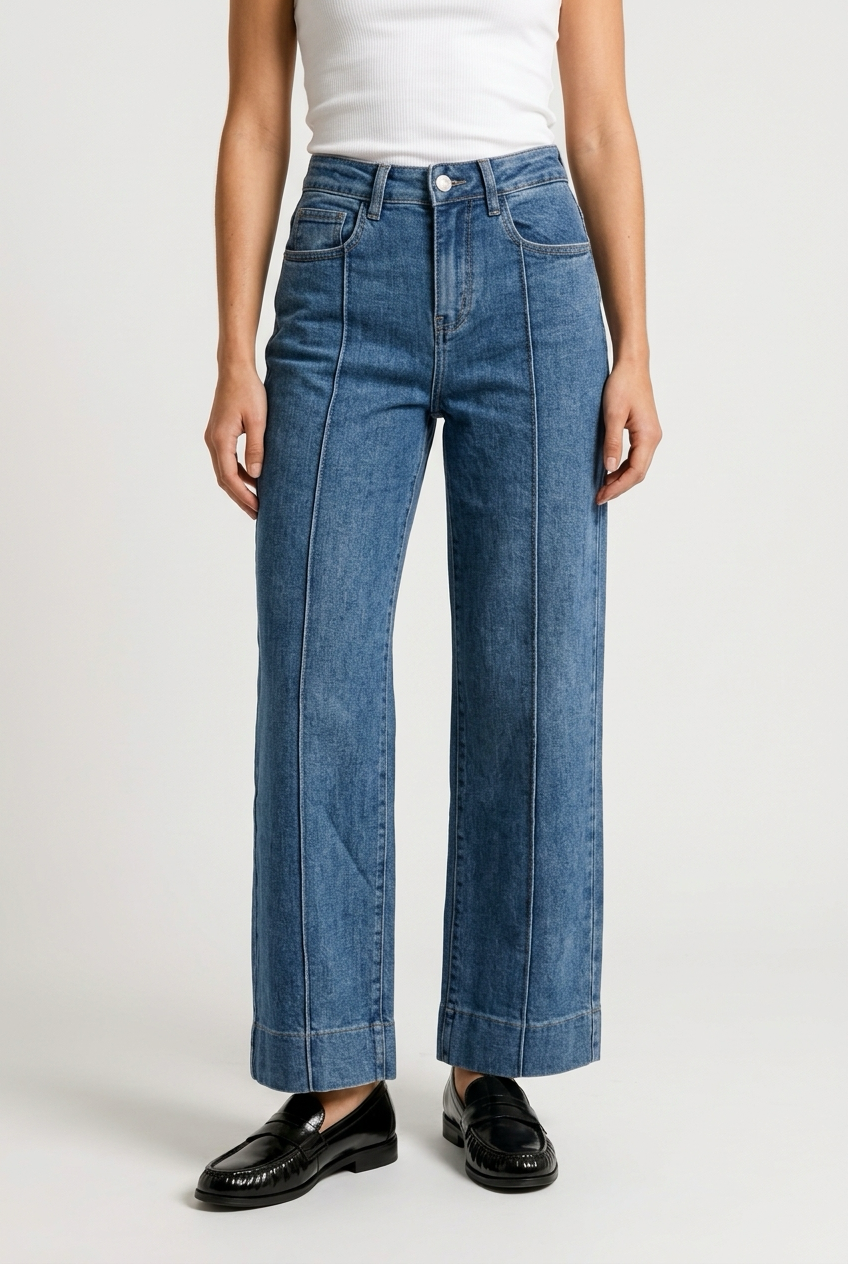 JEANS CORTE DENIM AZUL