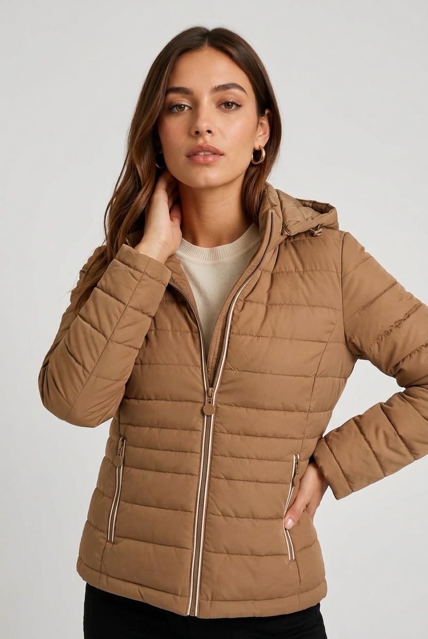 ACOLCHADO REVERSIBLE CAMEL