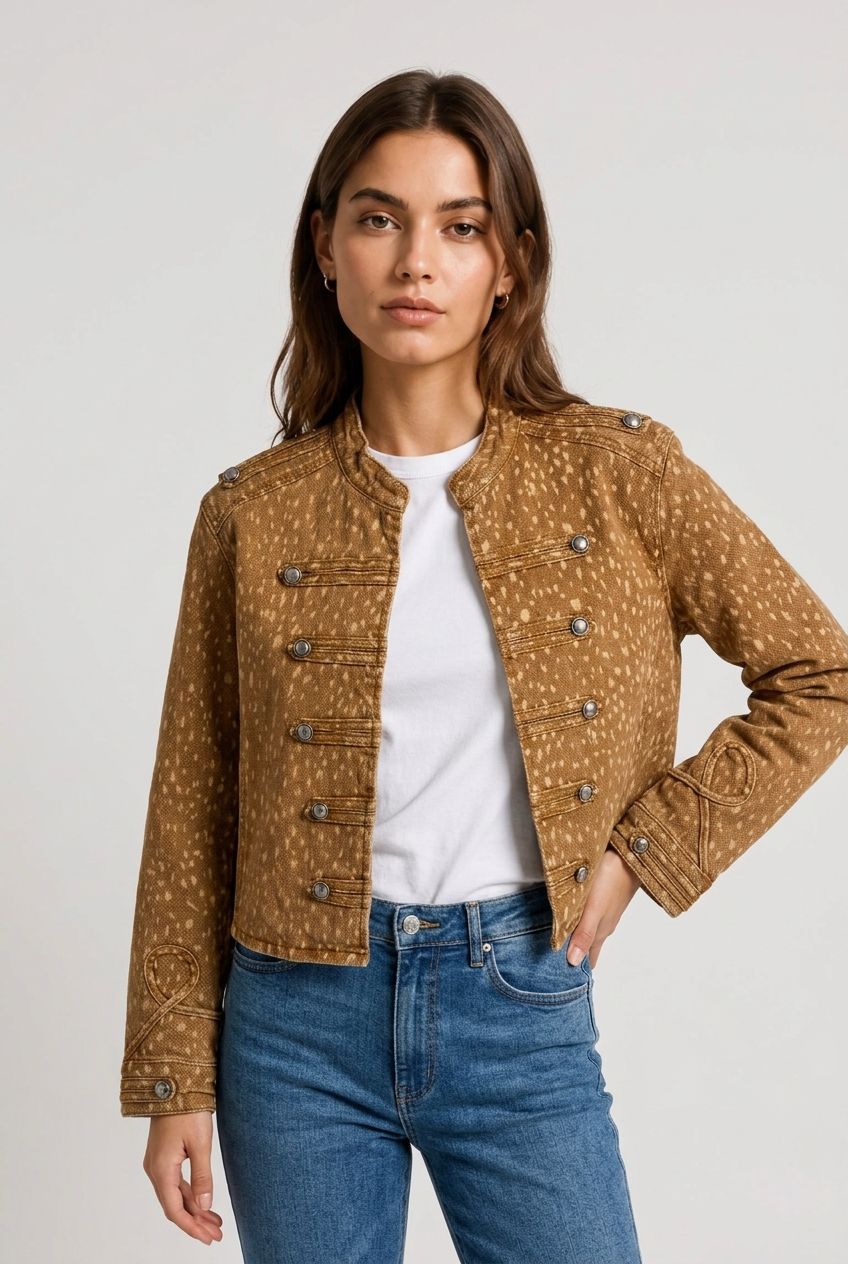 CAZADORA NAPOLEON ANIMAL PRINT