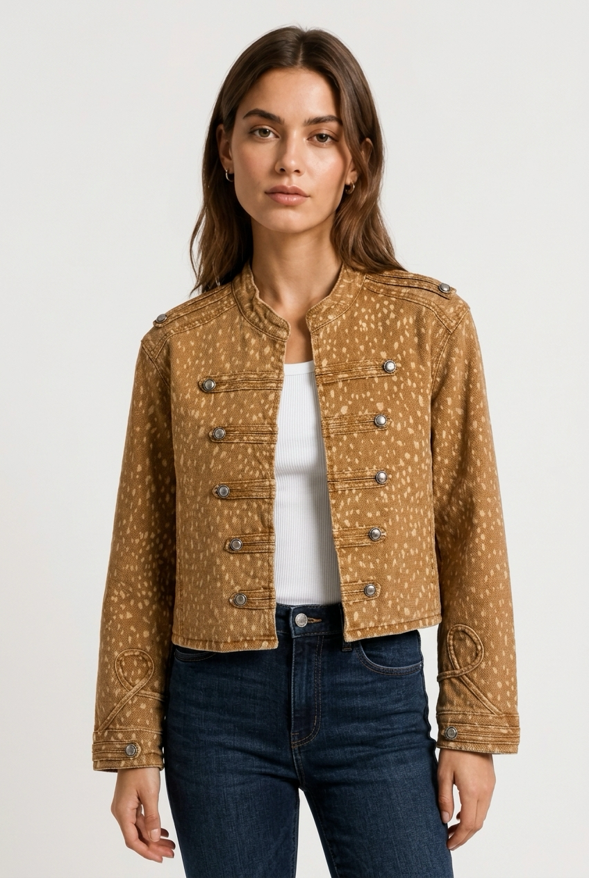 CAZADORA NAPOLEON ANIMAL PRINT