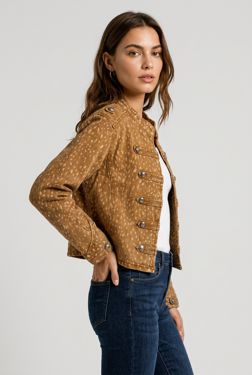 CAZADORA NAPOLEON ANIMAL PRINT