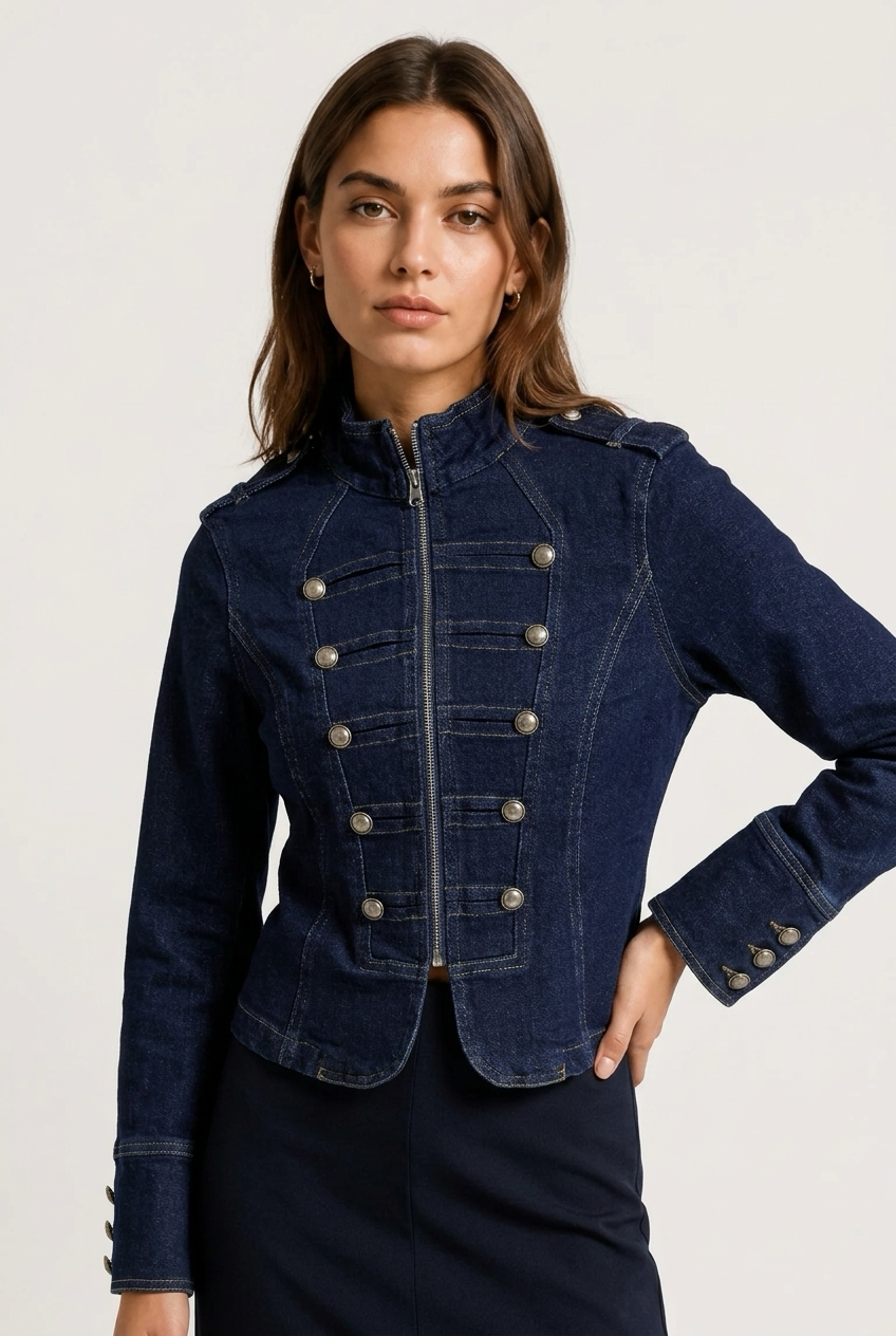 CAZADORA NAPOLEON AZUL OSCURO