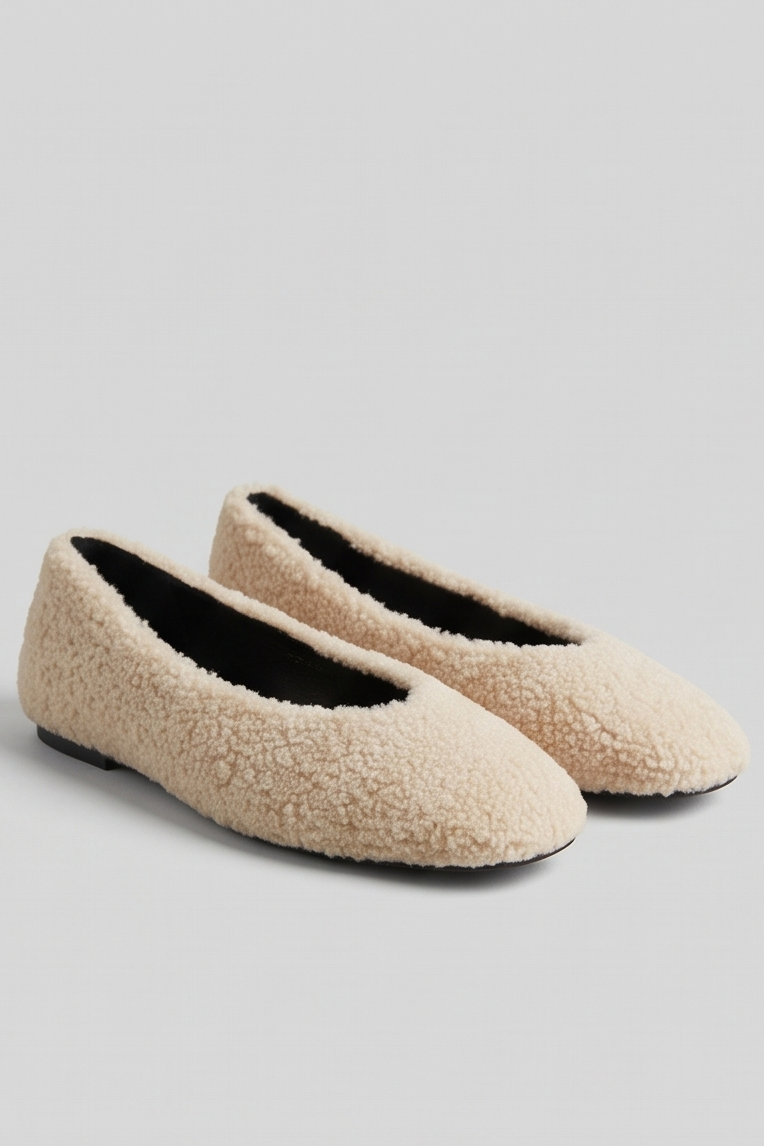 Bailarinas borrego beige