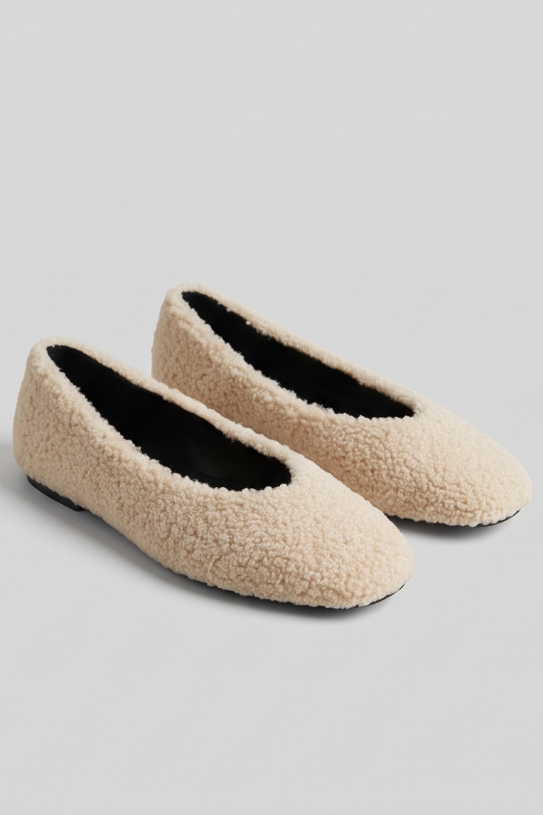 Bailarinas borrego beige