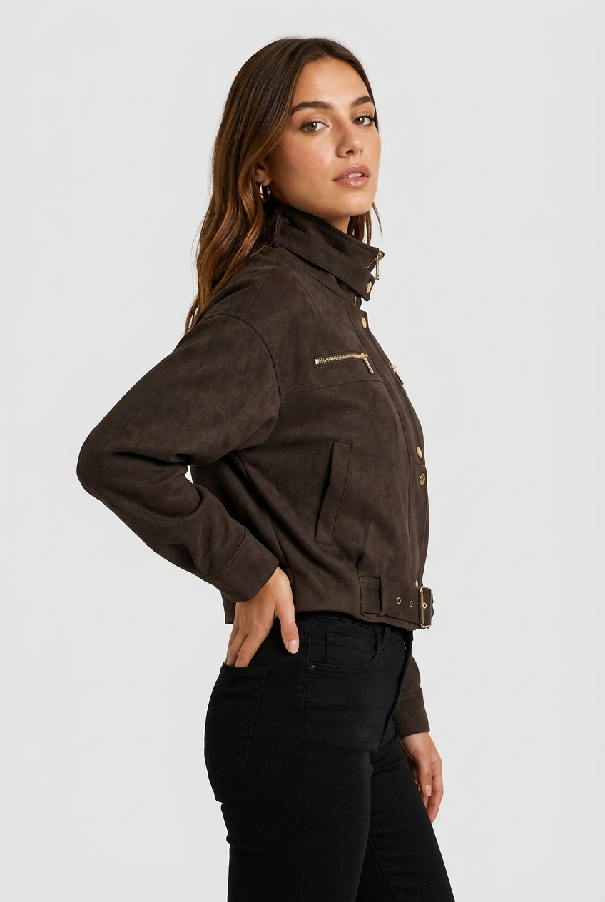 CHAQUETA POLIPIEL DENIM
