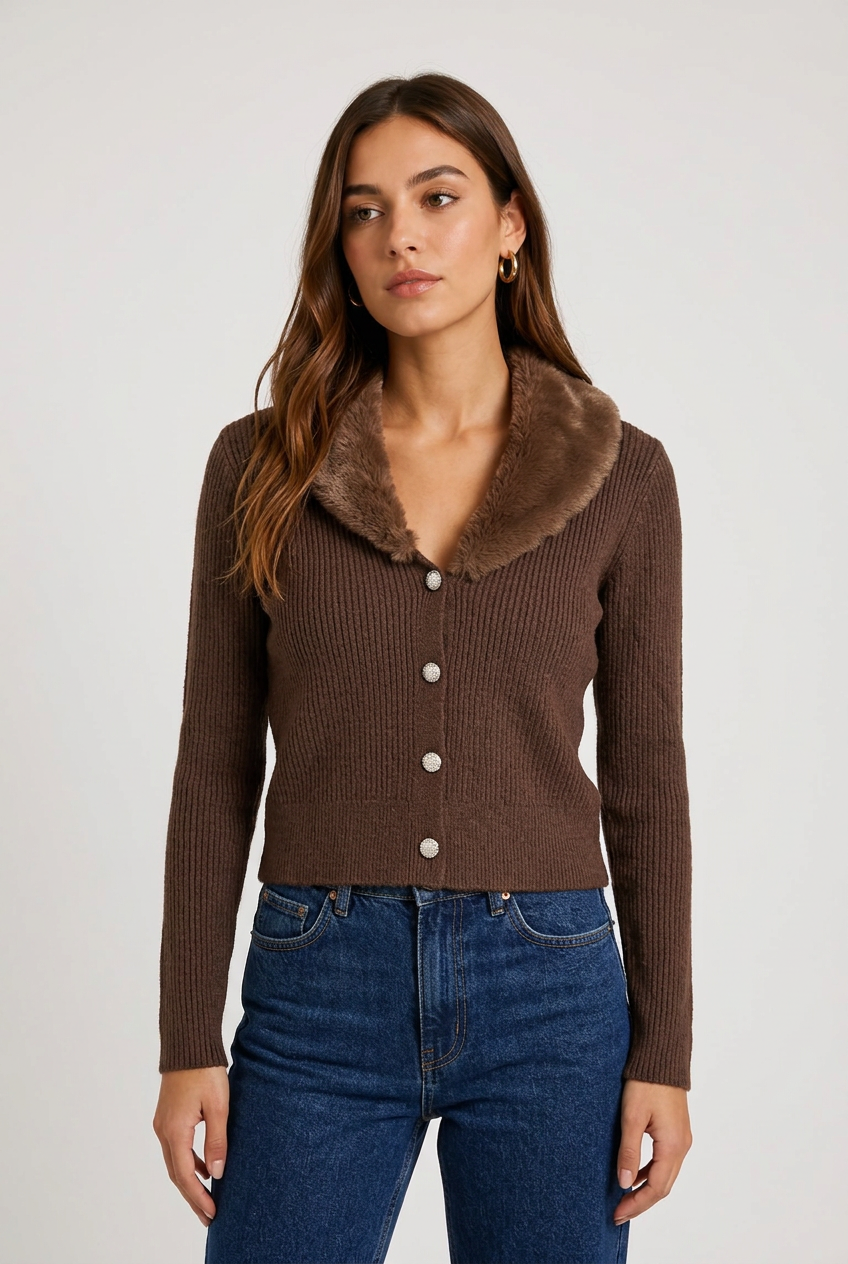 jersey pelo marron