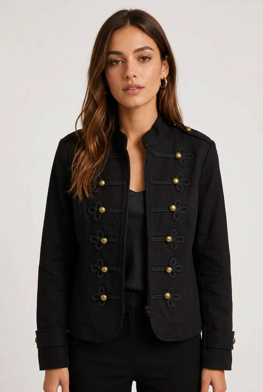 Chaqueta napoleon negro