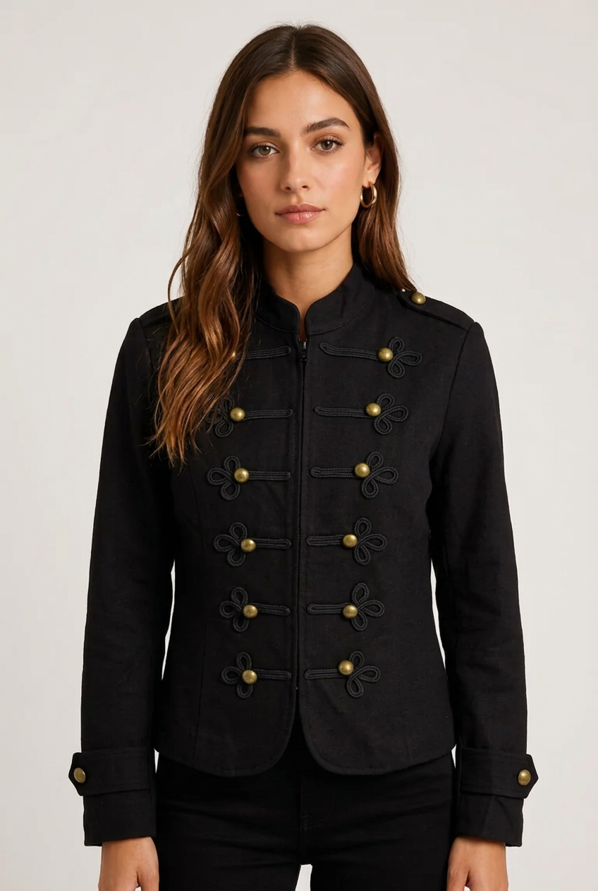 Chaqueta napoleon negro