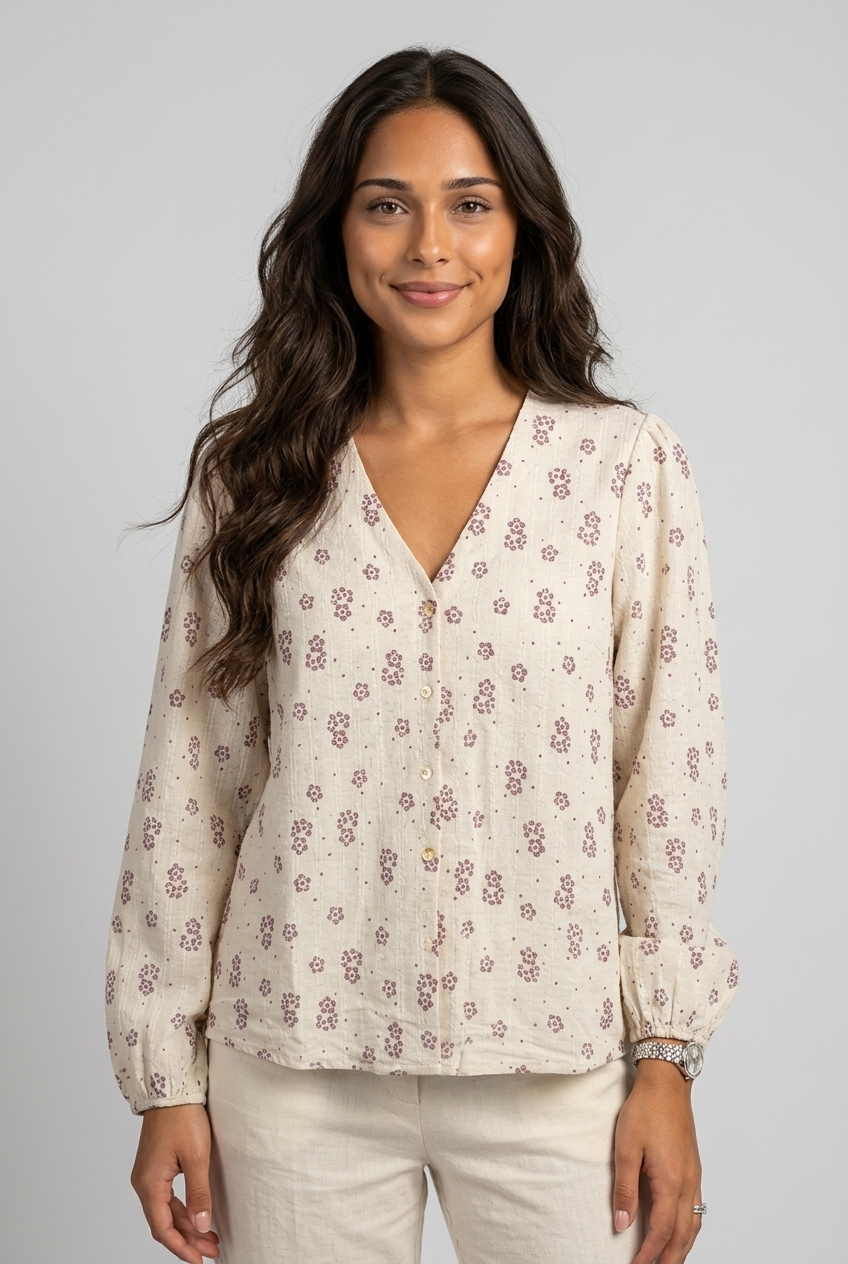 camisa flores