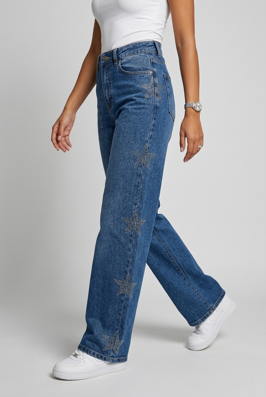 jeans estrellas brillo